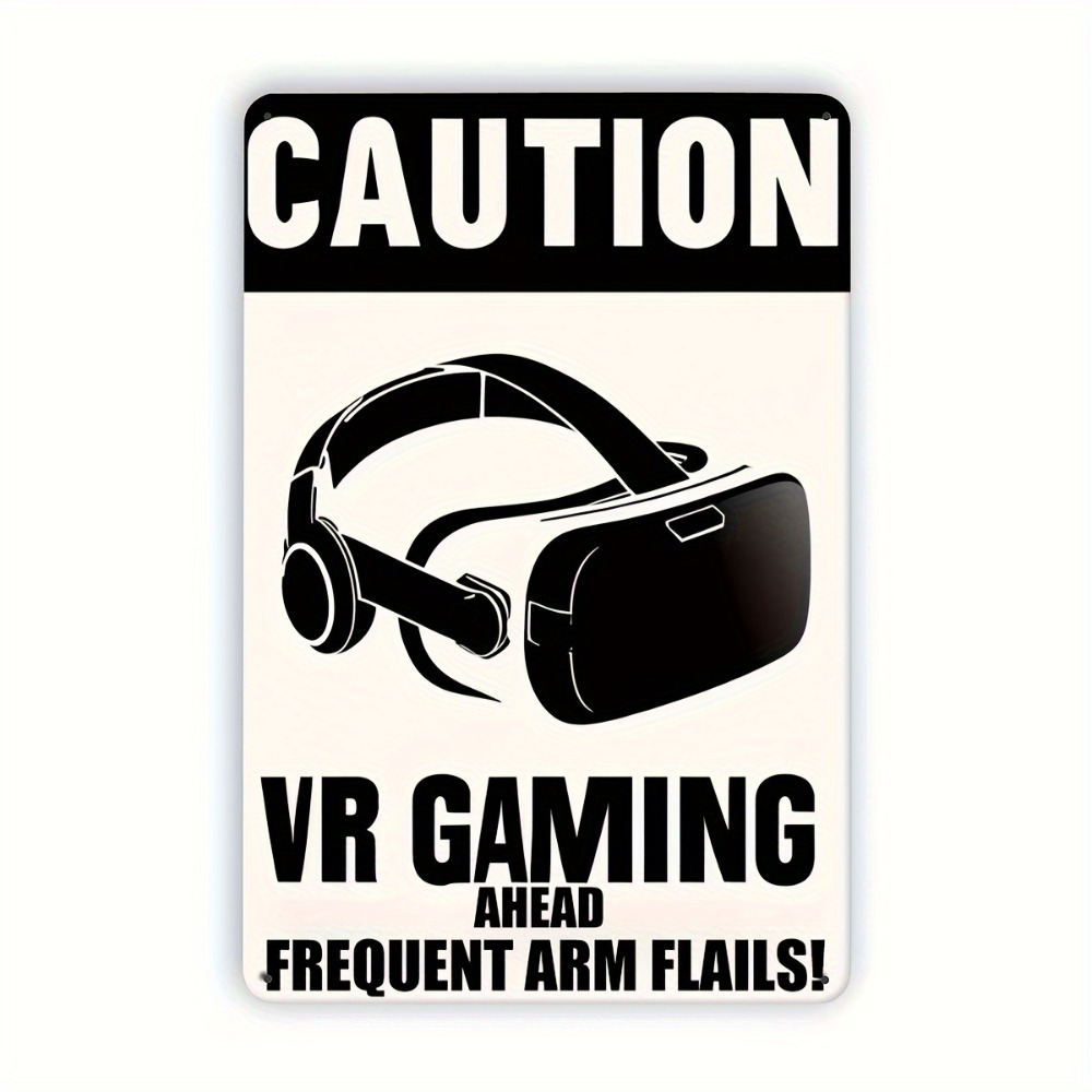 Retro Gaming In Vr - 1 Placa de Metal VR Gaming