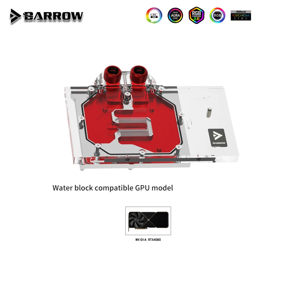 Nvidia Vga Rtx 4080 - Bloco de água GPU Barrow para