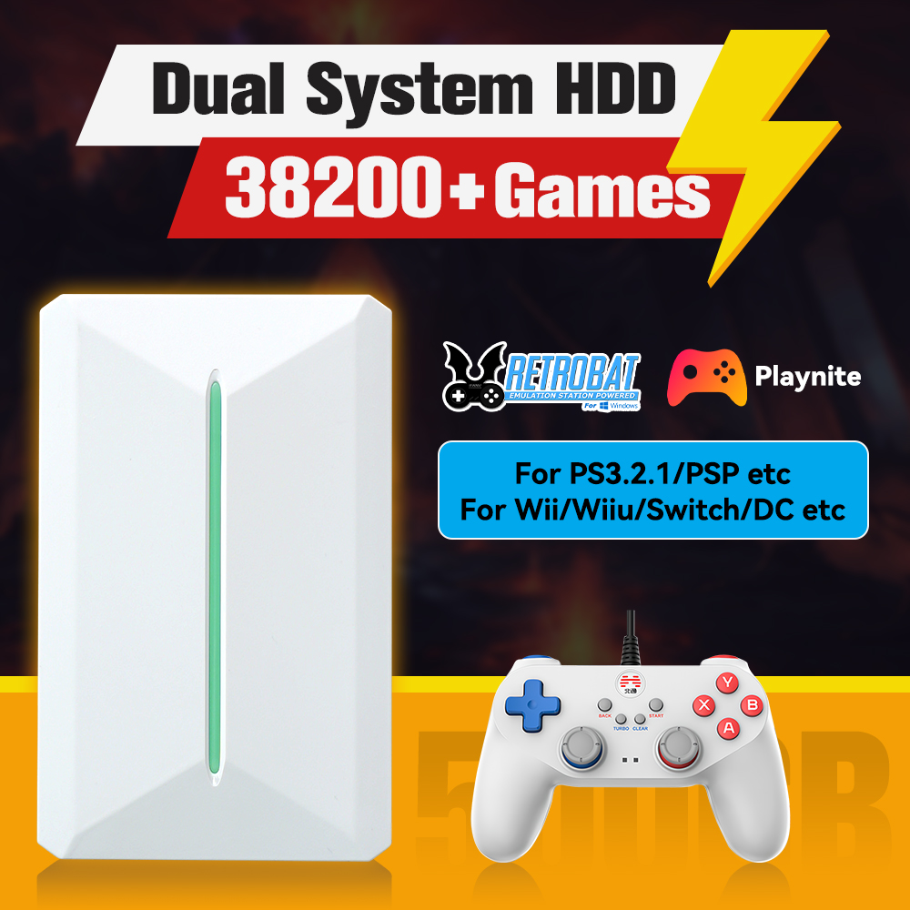 Retro Gaming Os - Retrobat & playnite sistema hdd console
