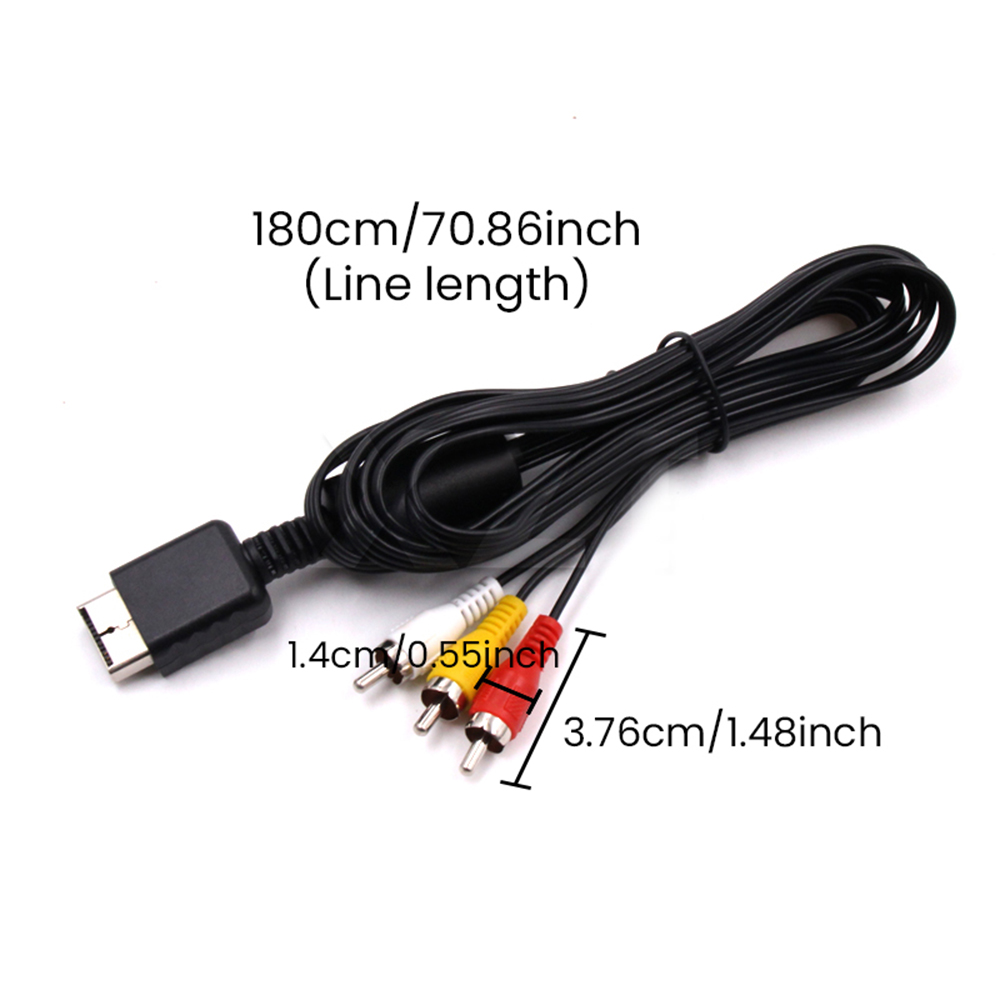 Composite Rca Cable - Cabo Adaptador de Áudio e Vídeo