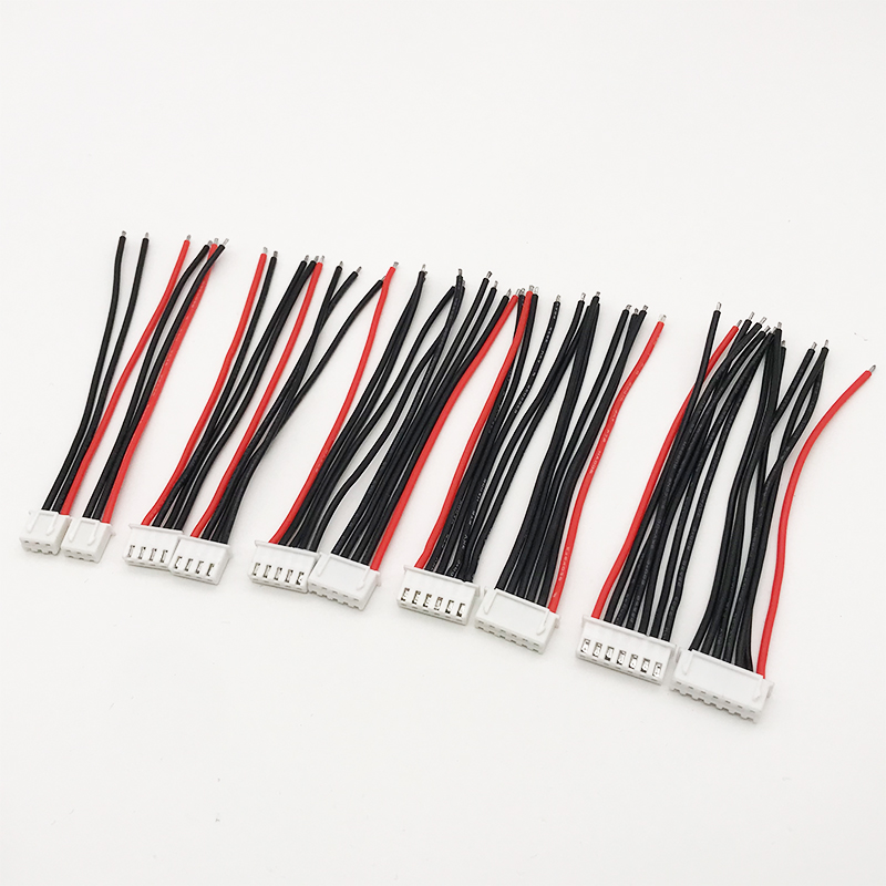 Composite Rca Cable - 10 pçs/lote 1S/2S/3S/4S/5S/6S/8S Lipo Bateria Cabo