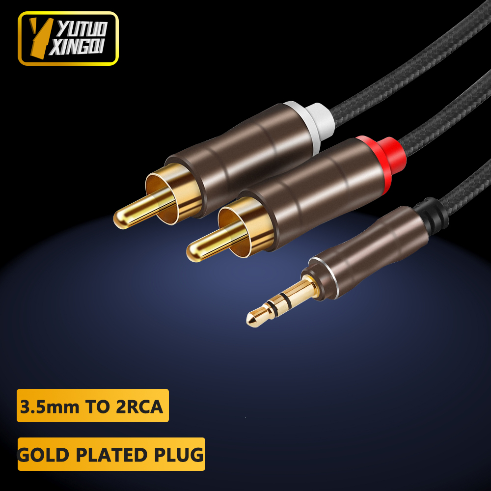 Composite Rca Cable - 3.5mm para 2rca duplo lótus cabo