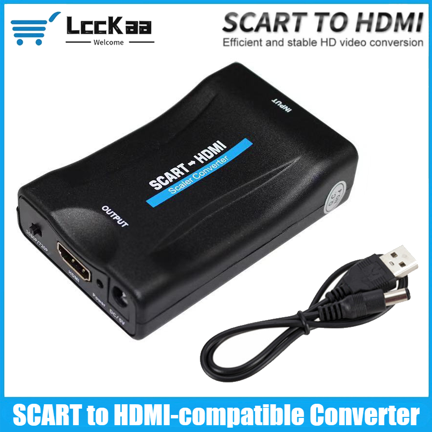 Conversor compatível com scart - Scart To Hdmi avaliação e preço