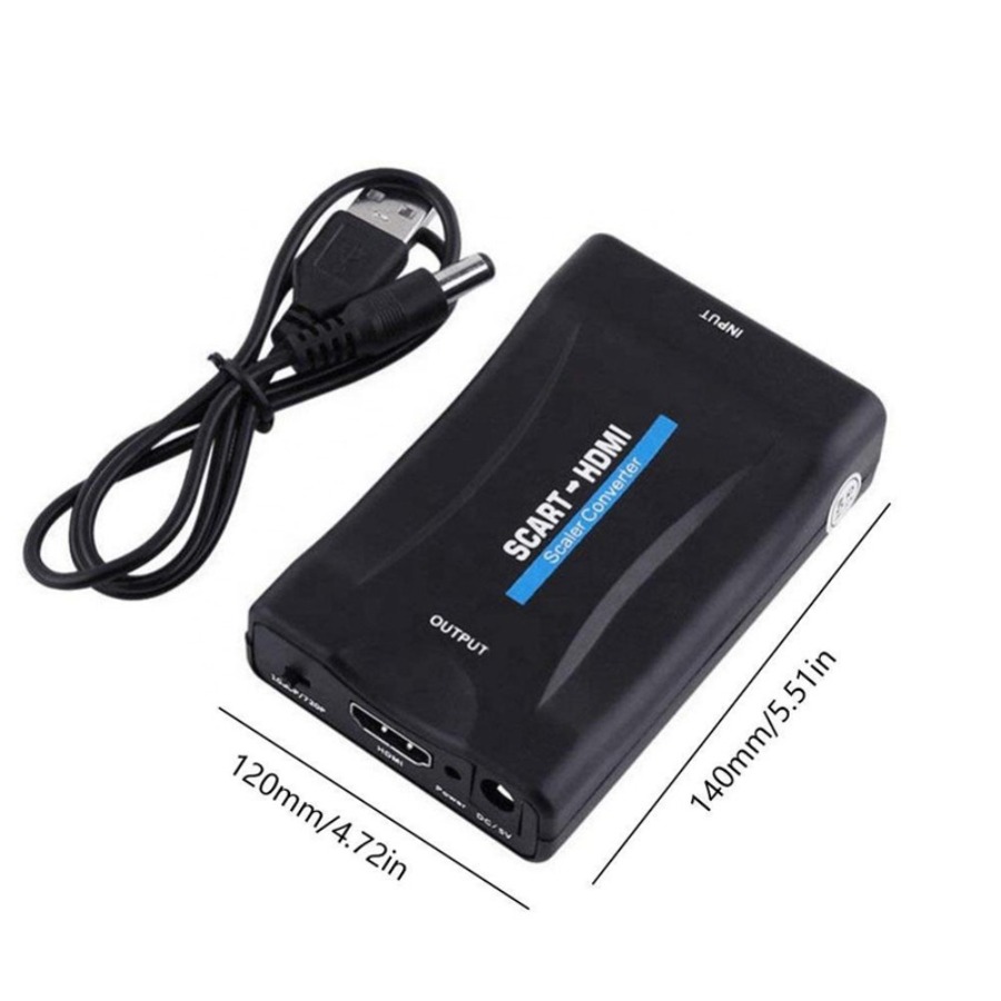 Conversor compatível com scart - Scart To Hdmi avaliação e preço