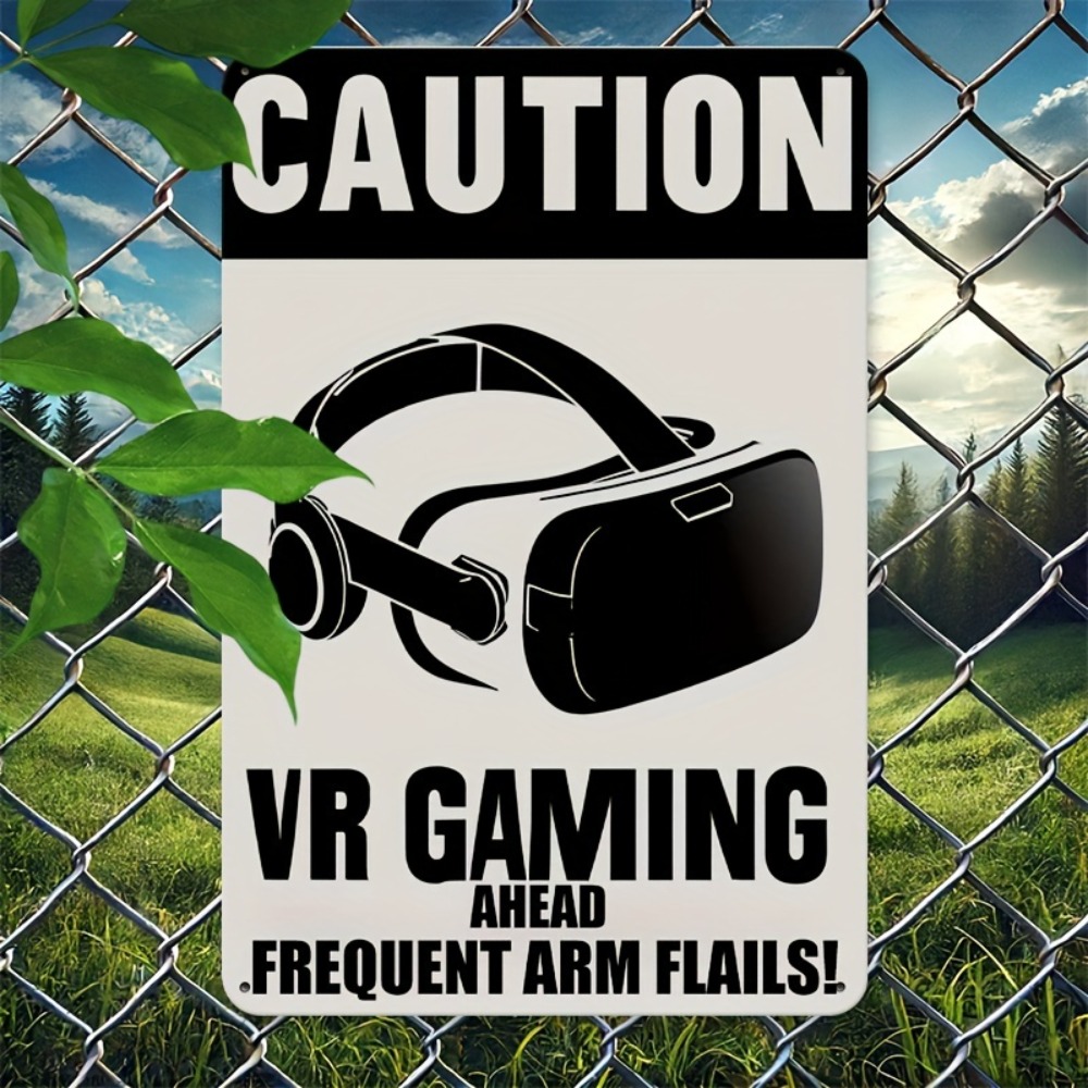 1 Placa de Metal VR Gaming com - Retro Gaming In Vr avaliação e preço