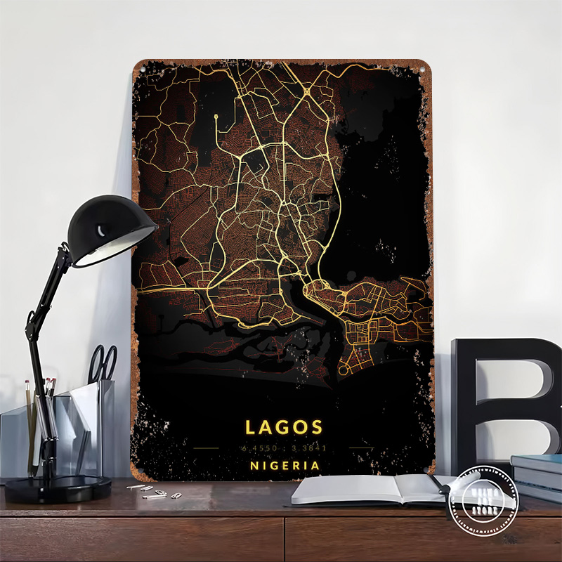 Mapa da Cidade de Lagos em Pos - Retro Gaming Bar avaliação e preço