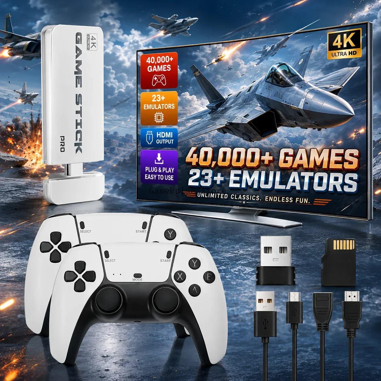 GamePulse M15 Ultra Game Stick - Retro Gaming Tv Box avaliação e preço