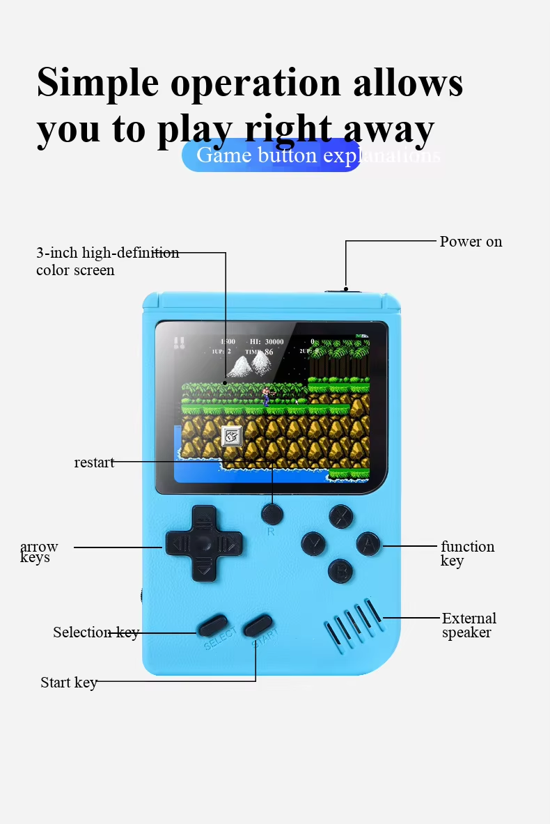 Console de jogos portátil retr - Retro Gaming Table avaliação e preço