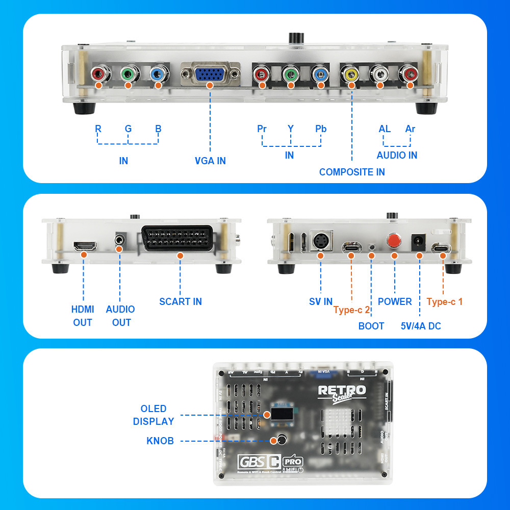 NOVO Controle Retro GBSC Pro G - Scart To Hdmi avaliação e preço