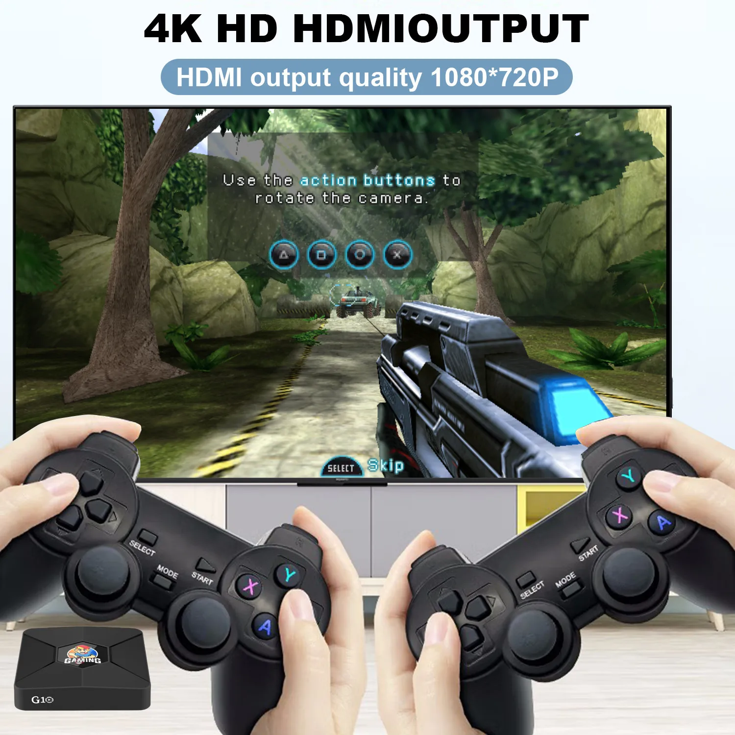 Haayot caixa de jogo 4k hd int - Retro Gaming Tv Box avaliação e preço
