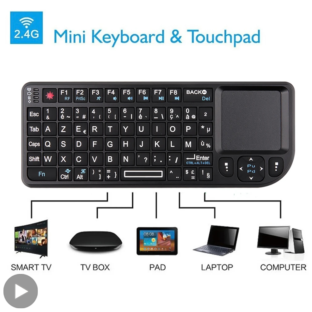Mini teclado sem fio retroilum - Retro Gaming Tv Box avaliação e preço