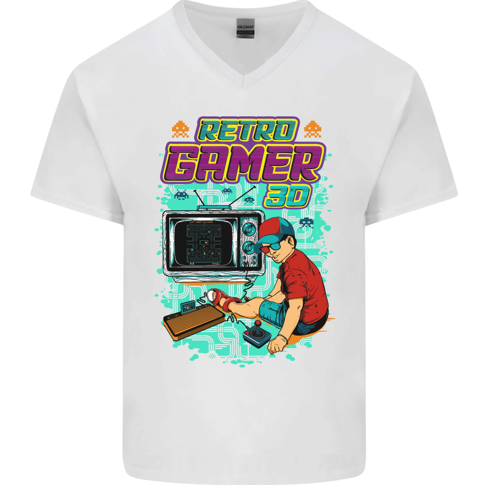 Camiseta de Algodão Masculina  - Retro Gaming Juegos avaliação e preço