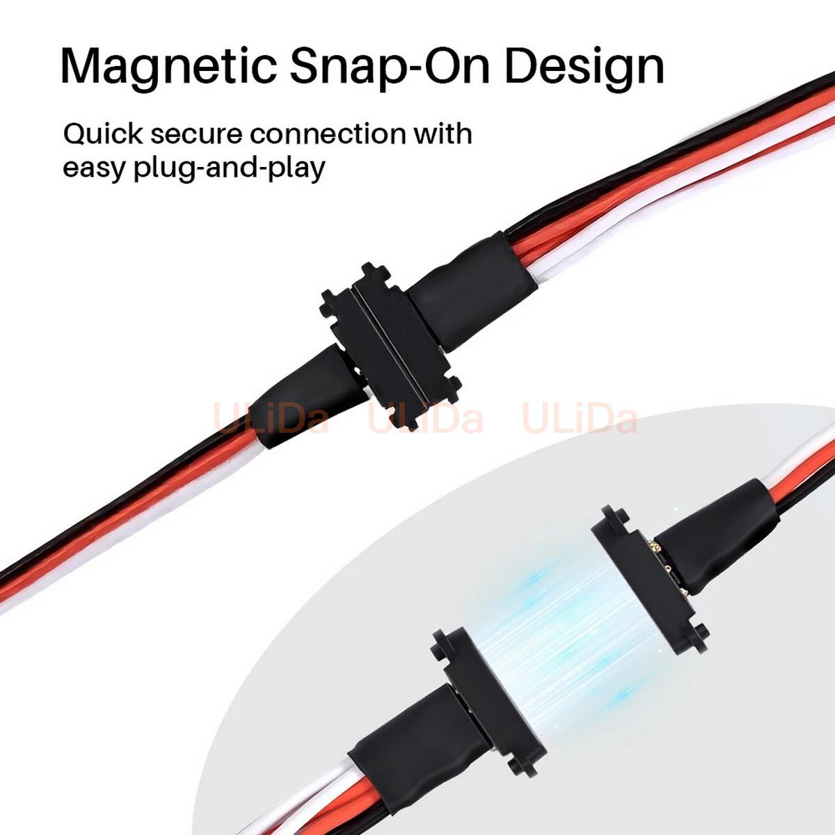 3 pinos magnéticos snap-on 1 a - Composite Rca Cable avaliação e preço