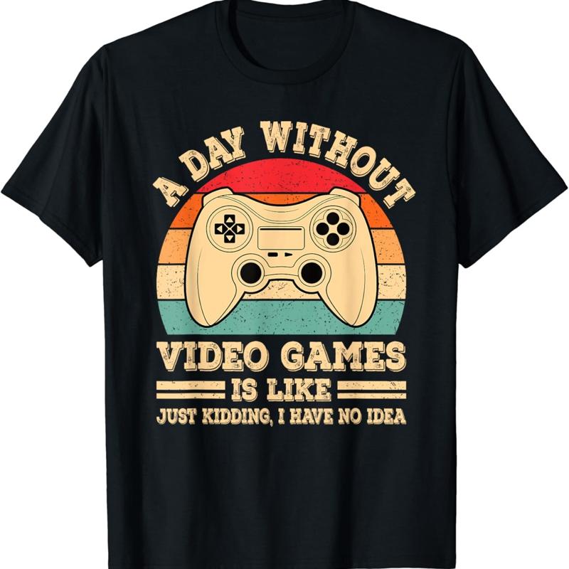Um dia sem videogames, camiset - Retro Gaming Gamestop avaliação e preço