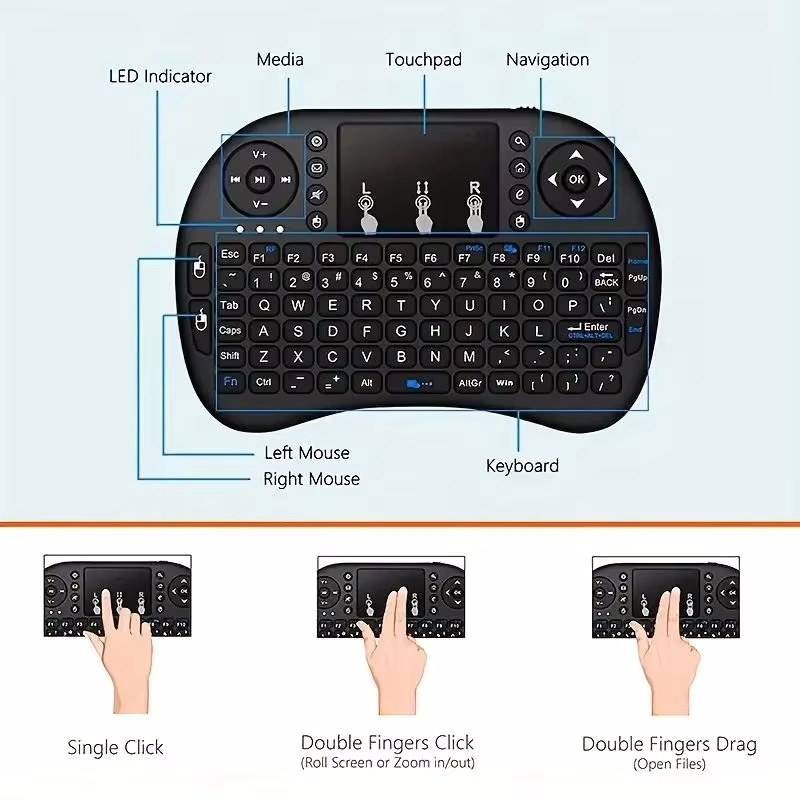 Teclado Sem Fio Air Mouse com  - Retro Gaming Corps avaliação e preço
